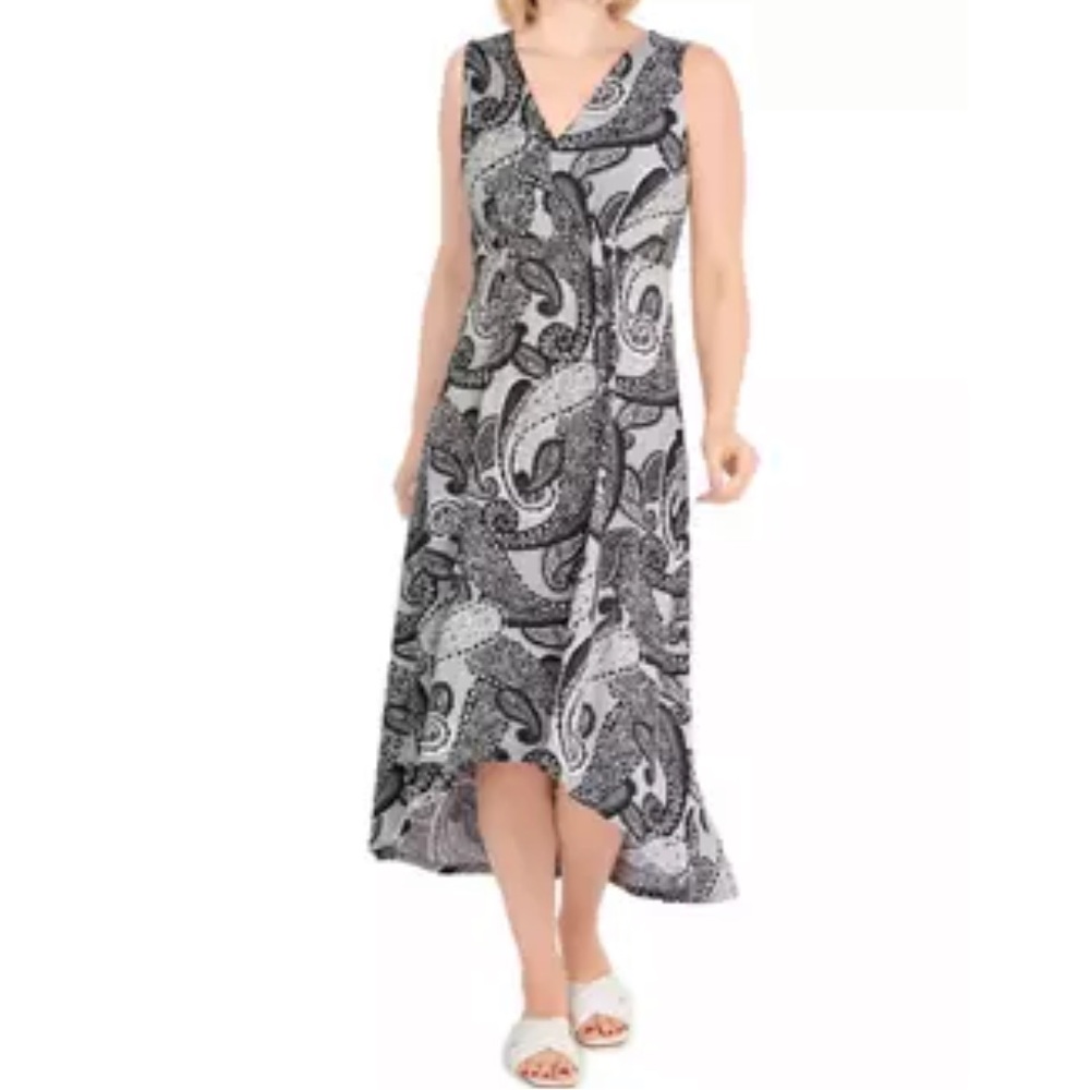 Ruby Rd, Paisley Dress Black, XL